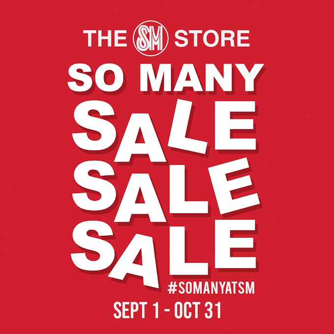 SALE AWAY! With The SM Store’s So Many Sale, SM Woman, SM Men, SM Youth let you bag the best deals this September and October.