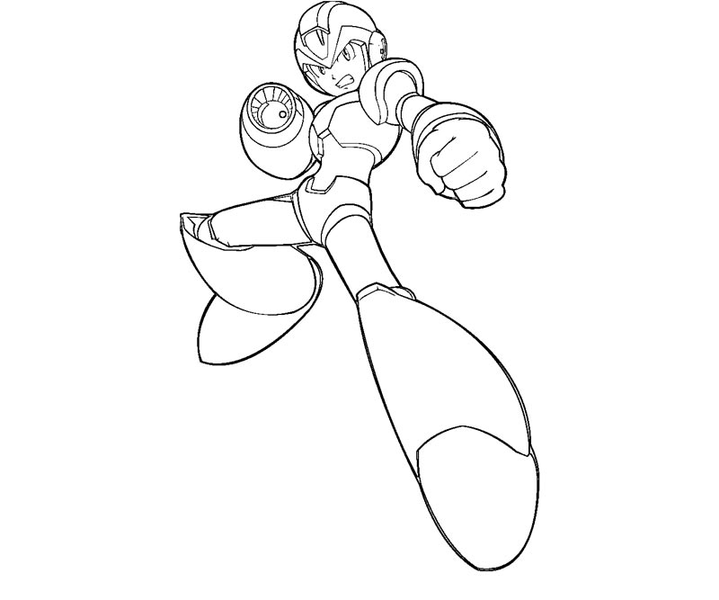 2 Mega Man Coloring Page 2 Mega Man Coloring Page