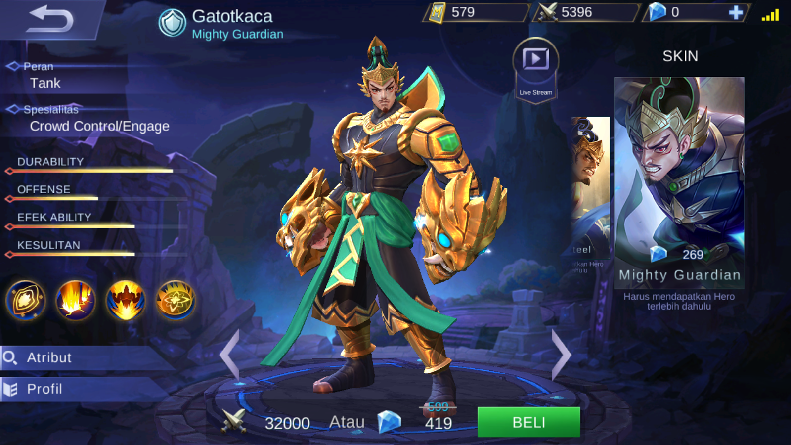 Wallpaper Mobile Legends Gatotkaca