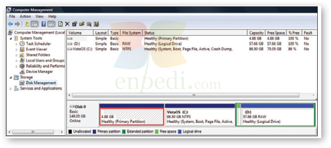 notebook lara format atmak windows 8