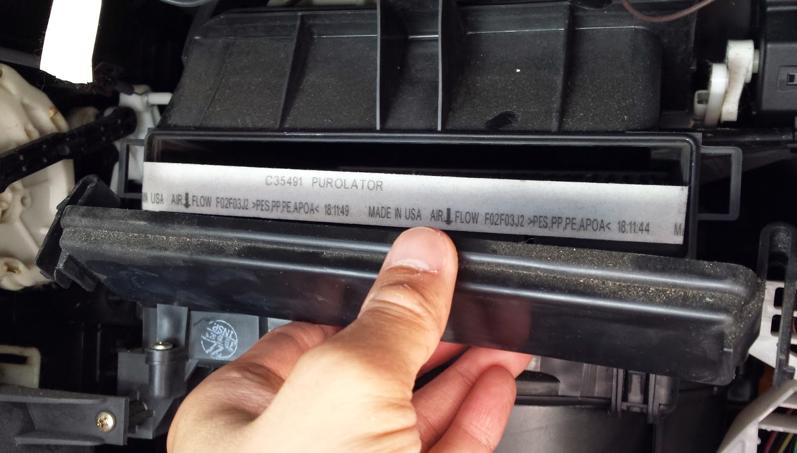 Change In-cabin air filter - 2003 Corolla - Toyota Nation Forum