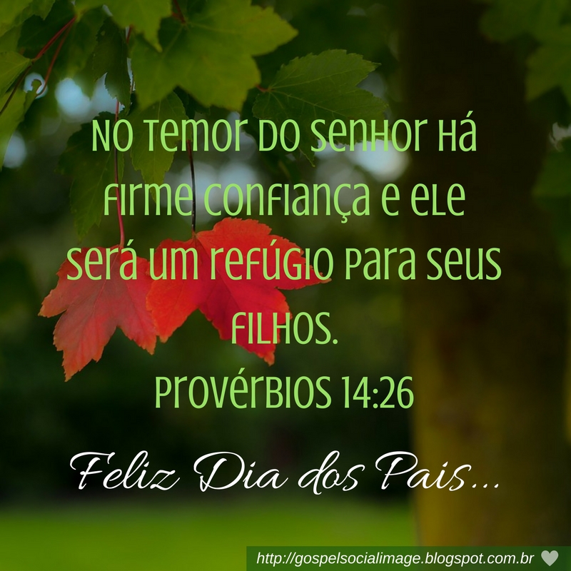 Imagem com mensagem bíblica de Feliz Dia dos Pais. A imagem contém uma mensagem inspiradora relacionada à paternidade e fé.