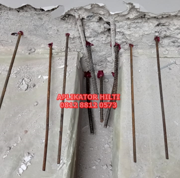 Aplikator Chemical Anchor Hilti Harga Jasa Pasang Besi Stekbar Ulir