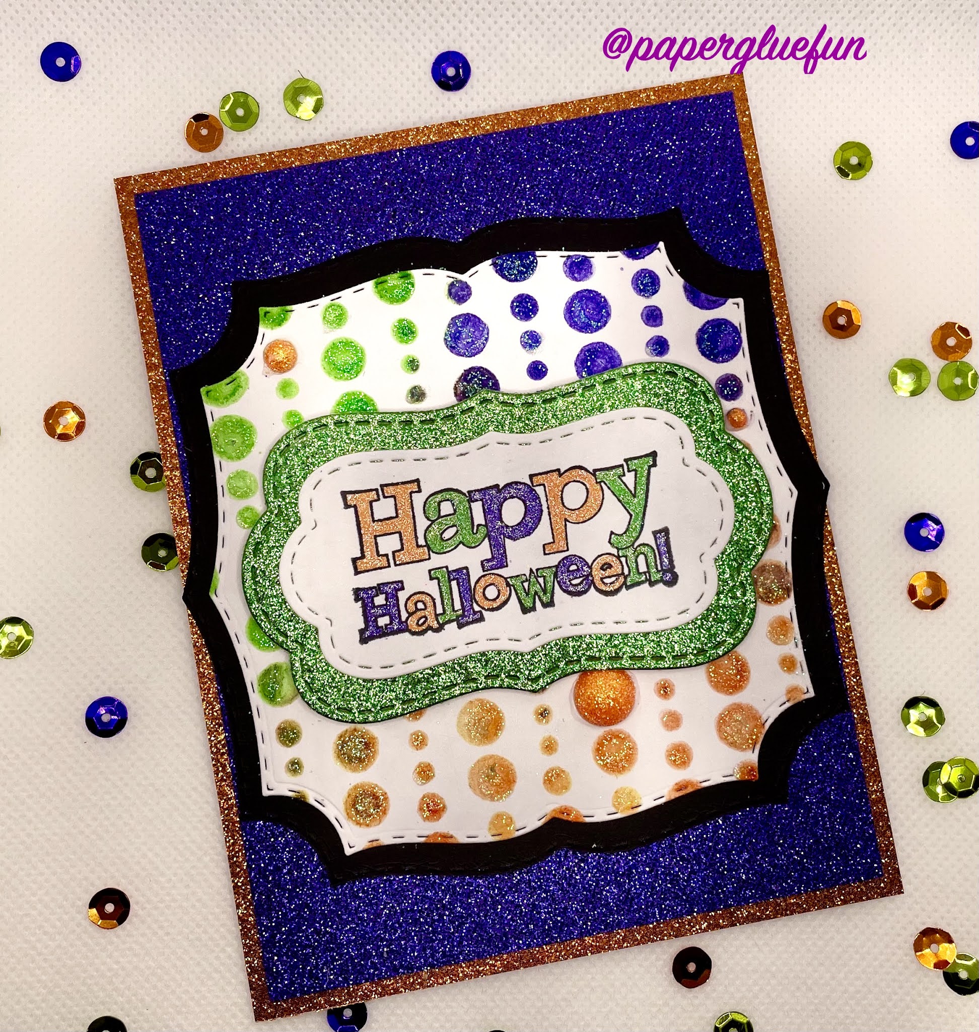 Card Making With Dollar Tree Glitter Paint