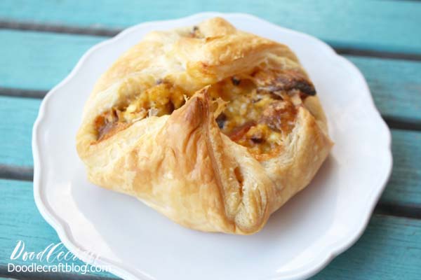 Puff Pastry Egg Sausage Cheese Breakfast