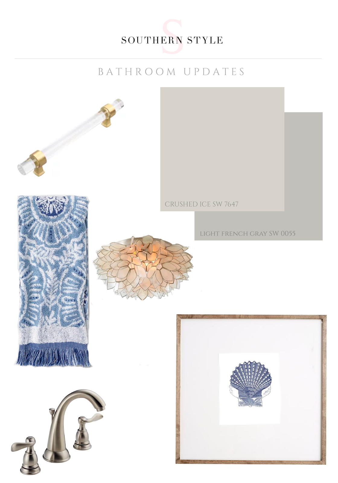 Bathroom Update Vision Board Southern Style a life + style blog