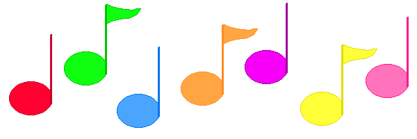 Resultado de imagen de GIF notas musicales