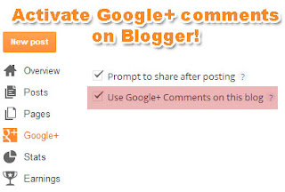 Google+ comments on Blogger