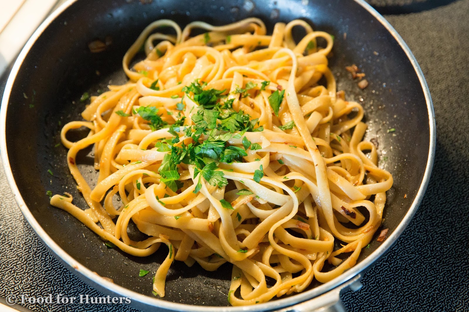 Food for Hunters Linguine with Morel Mushrooms and Parmesan