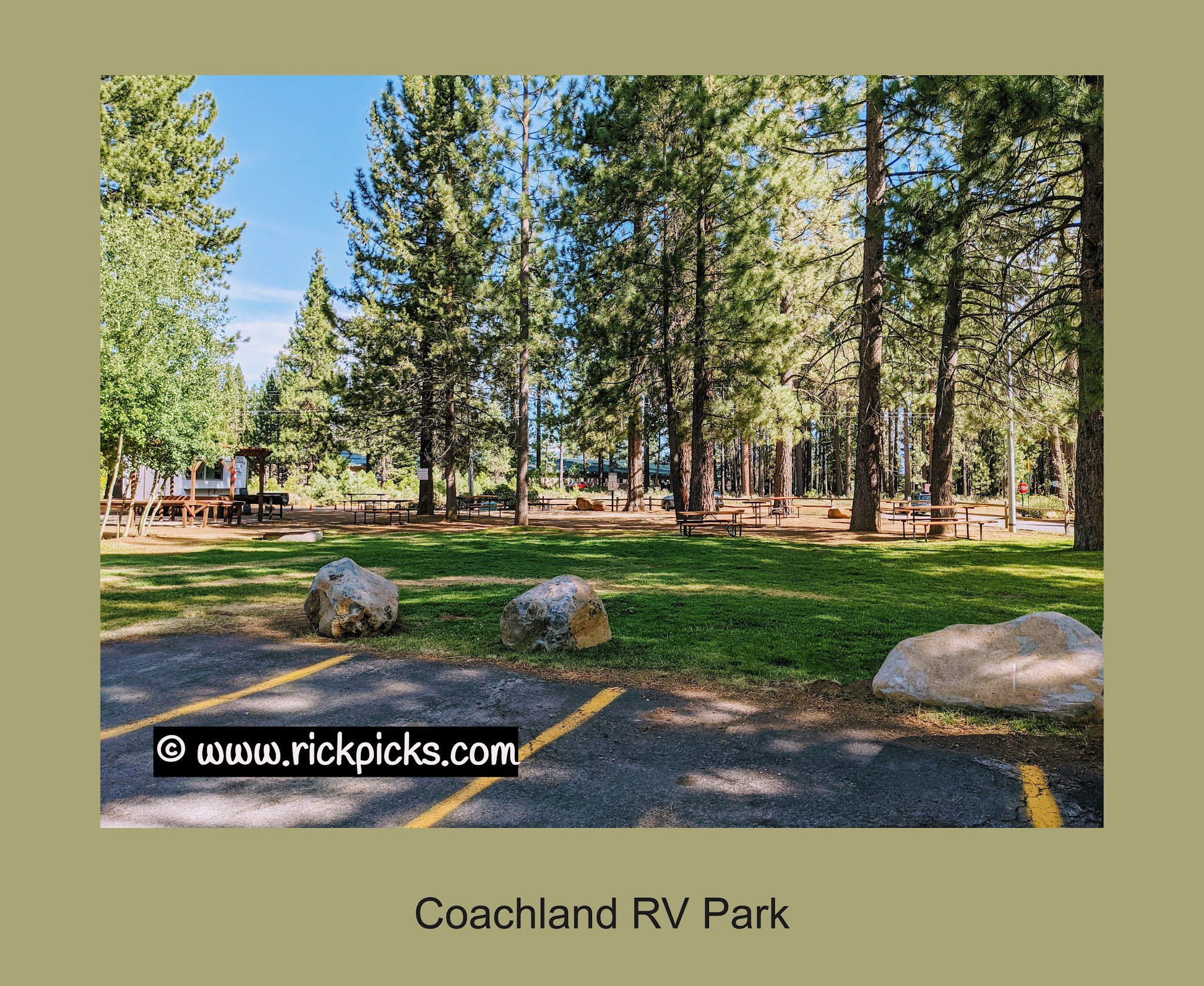 Rick's Picks Coachland RV Park., Truckee, CA