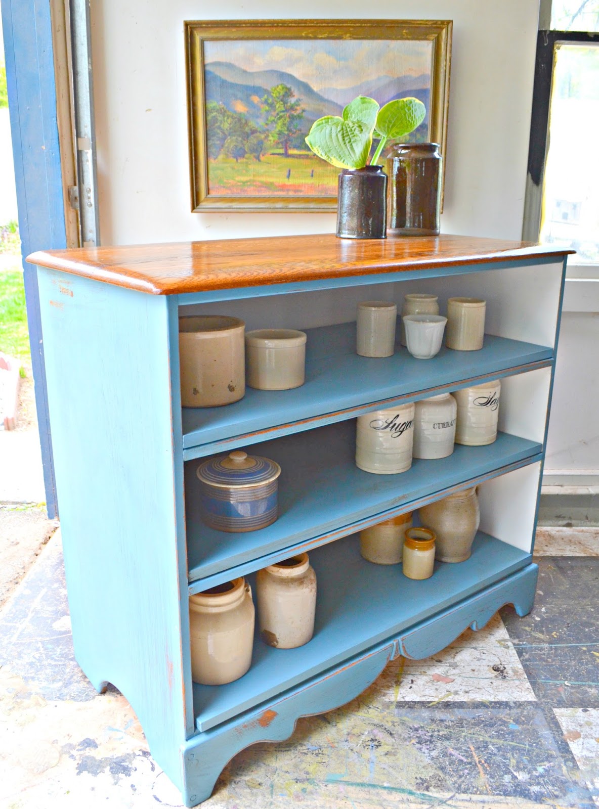 Heir and Space An Antique Oak Dresser Turned Bookshelf