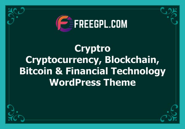 Cryptro – Cryptocurrency, Blockchain , Bitcoin & Financial Technology WordPress Theme Free Download