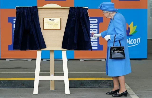 Queen Elizabeth II and The Duke of Cambridge, named as the Earl of Strathearn in Scotland, visited AG Barr's factory