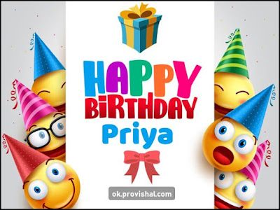 Happy Birthday Priya Cake, Images and Wishes
