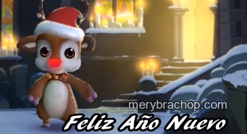 Video de Feliz Año Nuevo por Mery Bracho. Nochevieja, saludos de fin de año, Enero 2016, Tarjeta con mensaje cristiano corto de feliz año. Frases en video Youtube para enviar a amigos y familia.