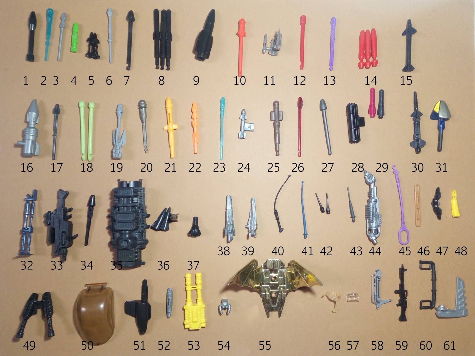 World of Action Figures Help identifying parts