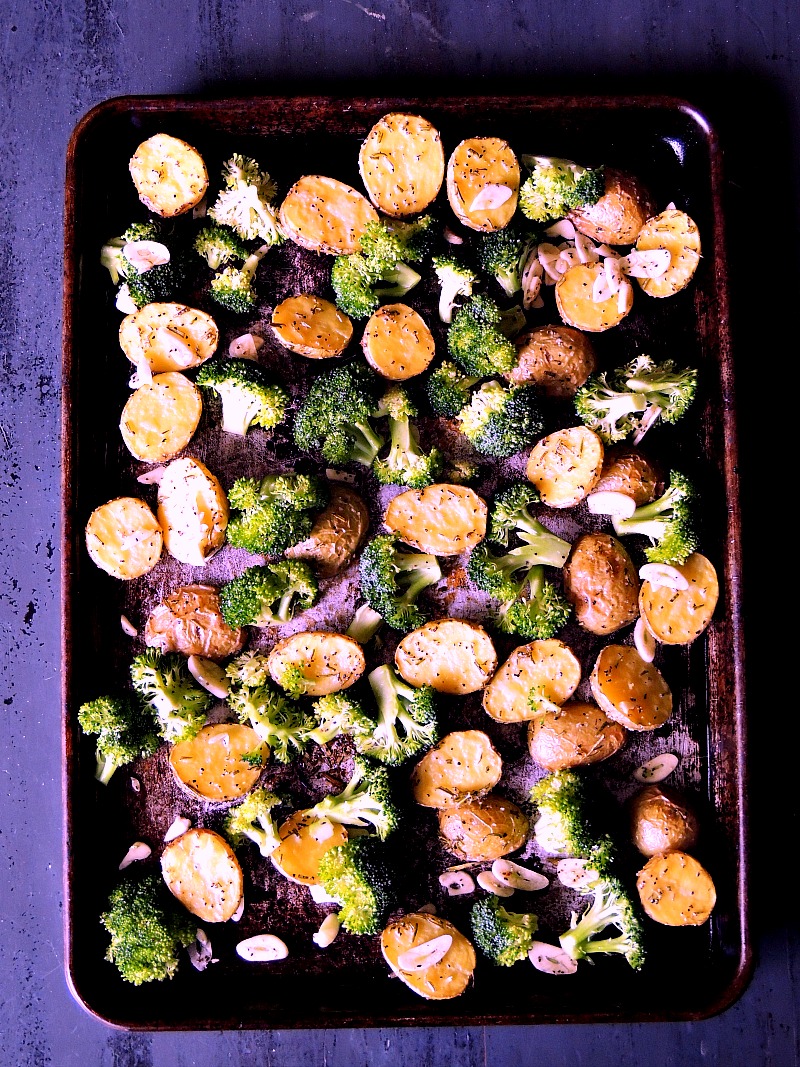 Sheet Pan Steak with Potatoes and Broccoli - Quick, and easy, with very little cleanup, this sheet pan dinner is one that your family will request again, and again! From www.bobbiskozykitchen.com