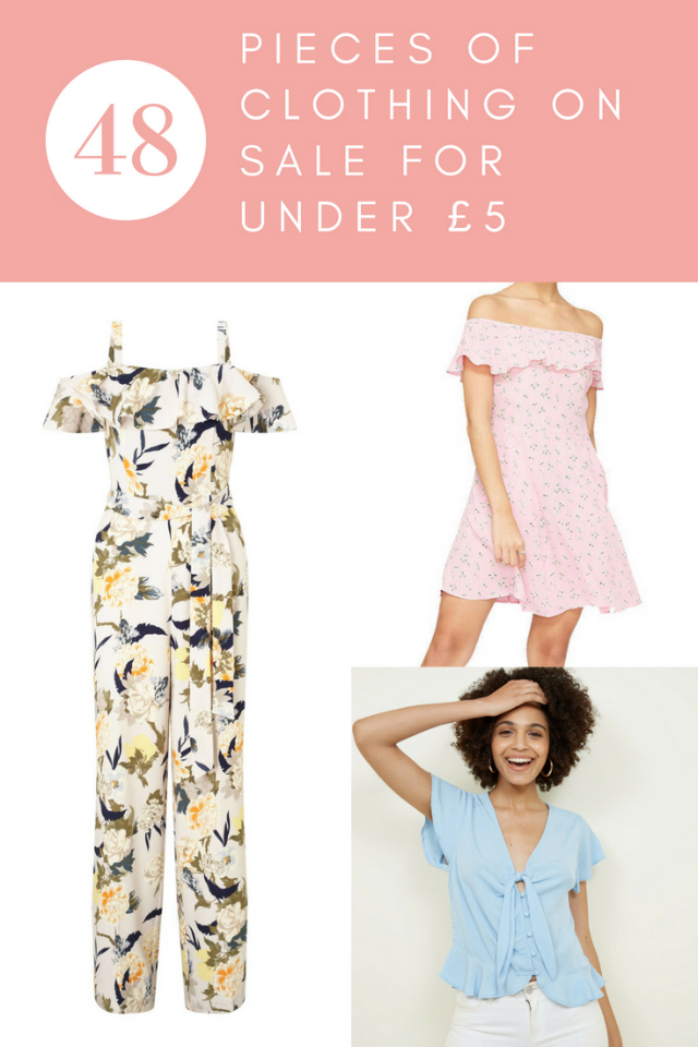 48 Pieces Of Clothing On Sale For Under £5 - Sunset Desires