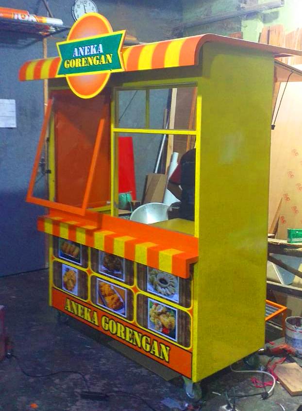 Gerobak makanan unik Gerobak gorengan Jasa pembuatan