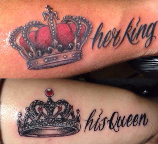 Rei & Rainha Tatuagens Que Fará O Seu Relacionamento Oficial - Tatuagem