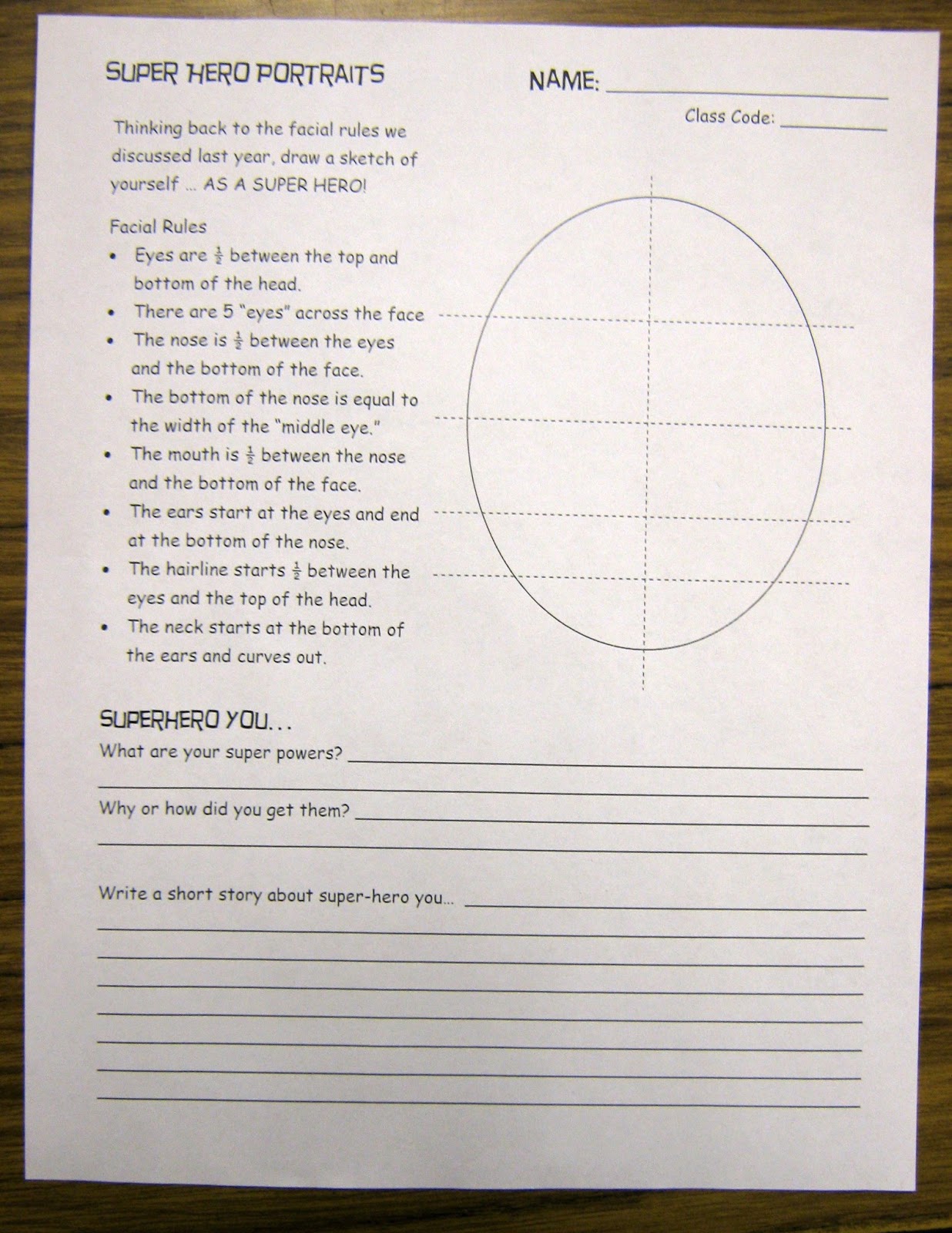 Art in the Middle...school: Comic Book Cover