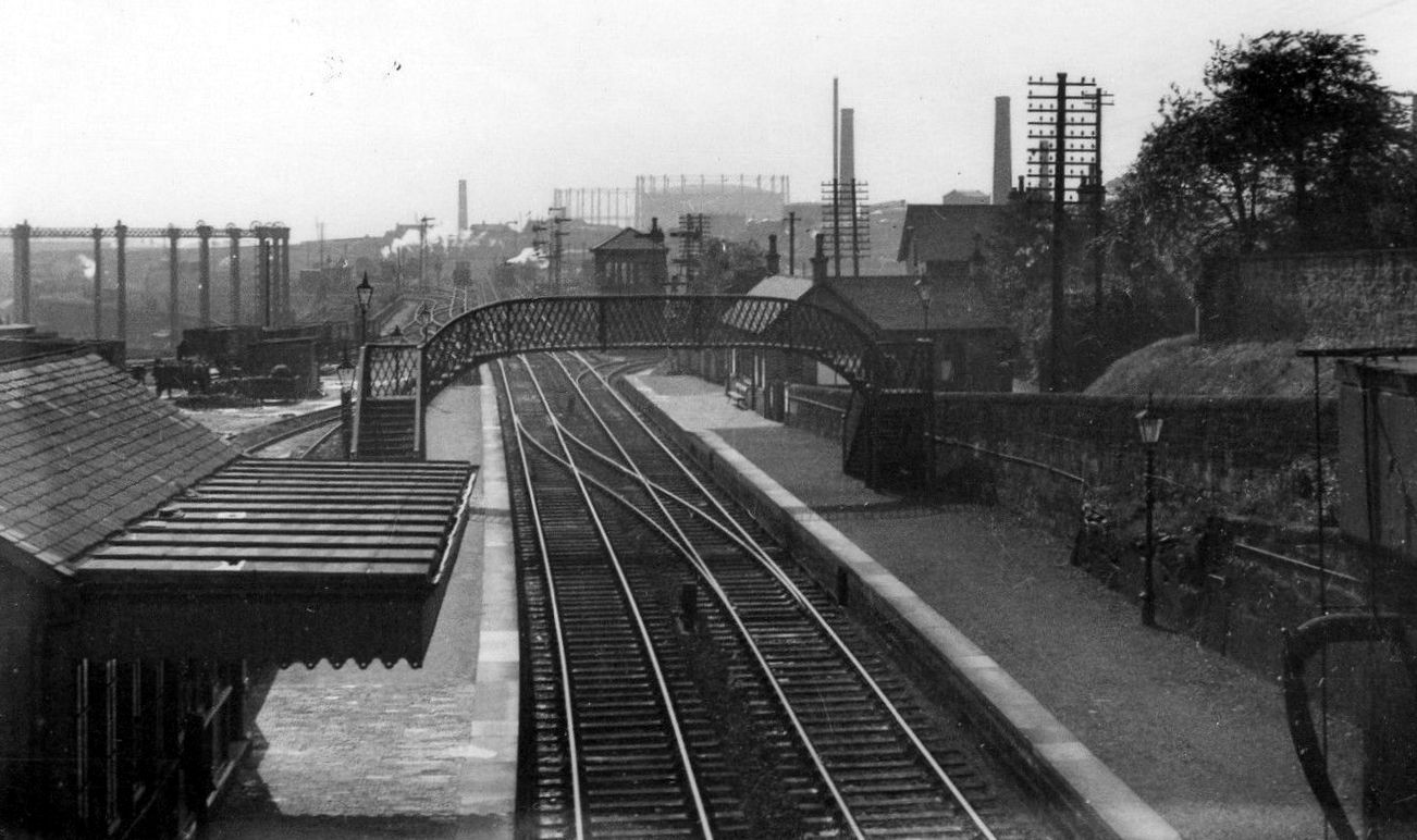 Tour Scotland Old Photograph Railway Station Maryhill Glasgow Scotland