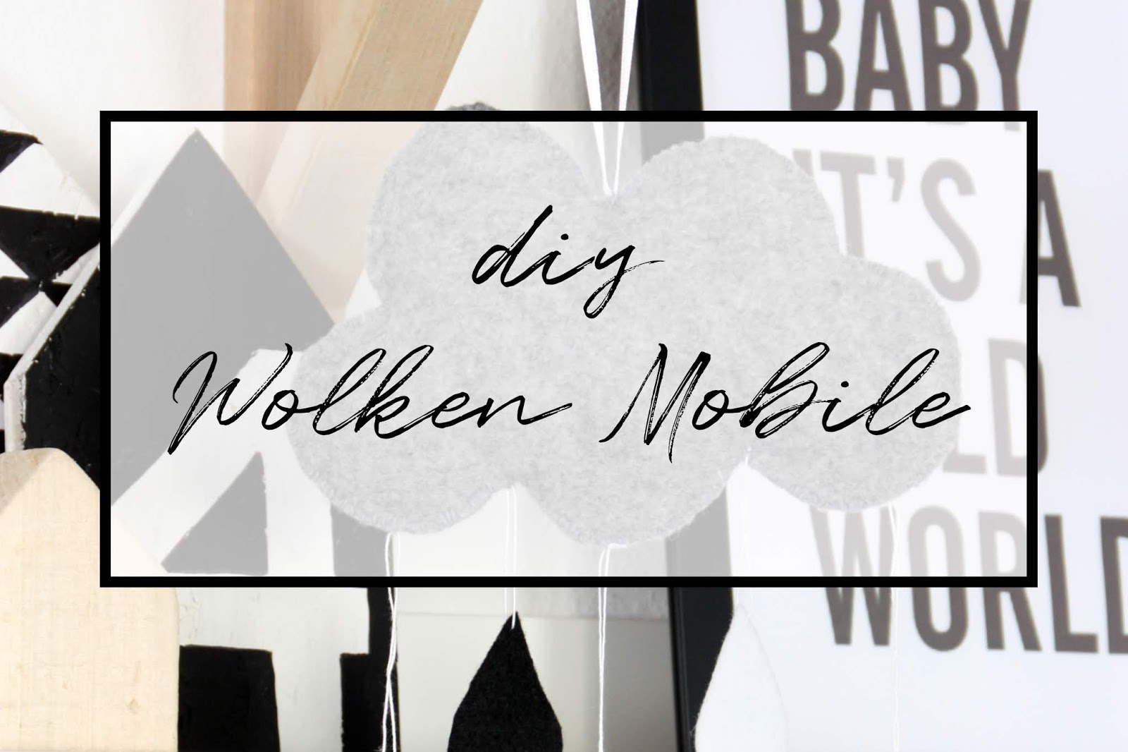 Grey Crown Diy Wolken Mobile