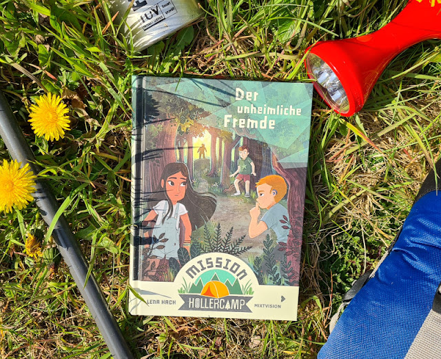 Unterwegs auf dem Campingplatz: Die "Mission Hollercamp"-Kinderbücher von Lena Hach. Band 1: "Der unheimliche Fremde" eröffnet die neue Serie, die Campen mit spannenden Kriminalfällen verbindet.