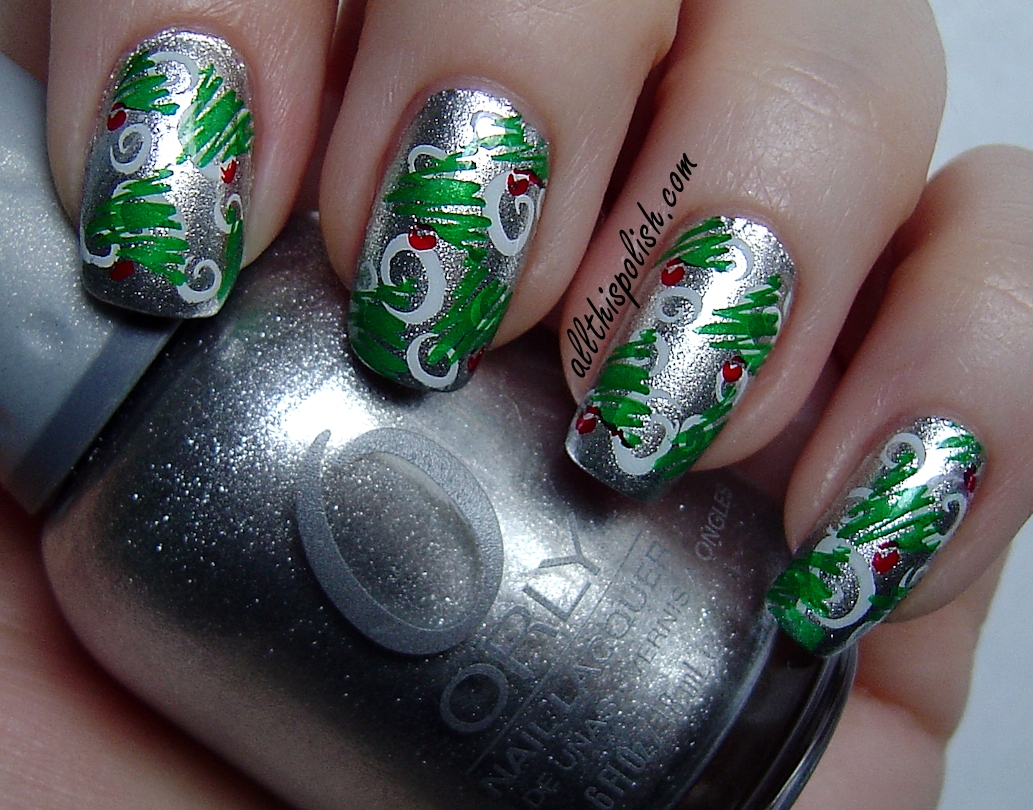 All This Polish: Christmas Tree Wrapping Paper