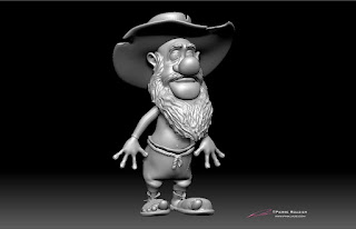 "Hillbilly-1" - Character design & 3D model © Pierre Rouzier