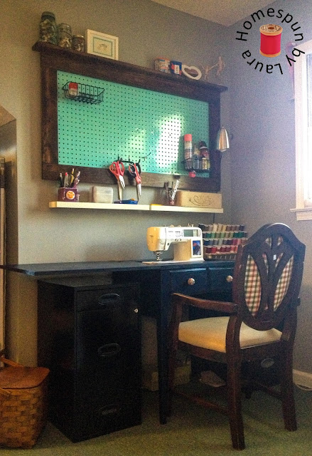 Homespun by Laura : One Room Challenge : Office / Sewing & Craft Room