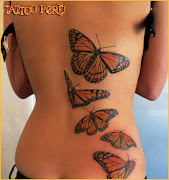 Tatuajes de mariposas en la espalda mariposas monarca