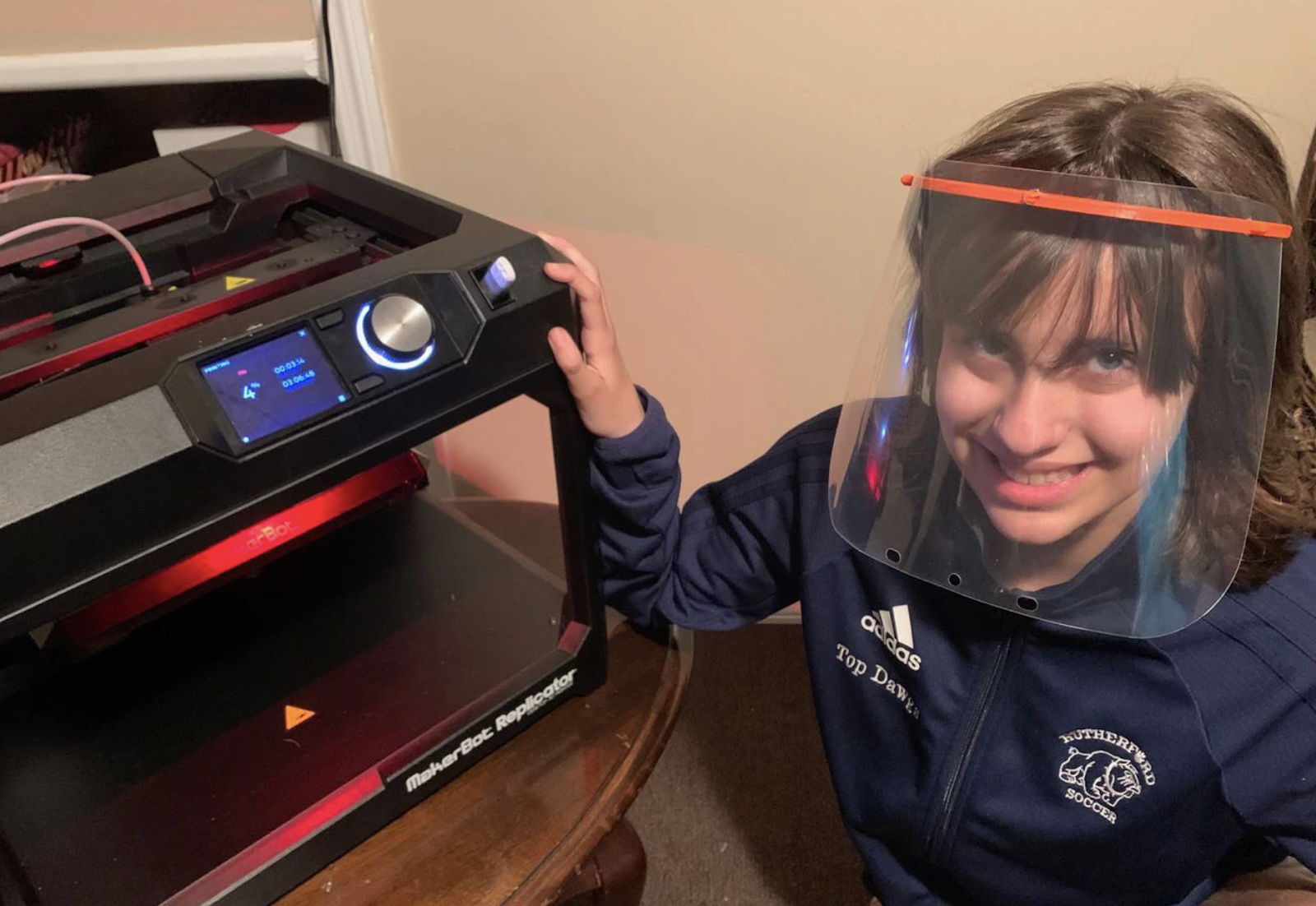 Love That Max Students with special needs make face shields with 3D