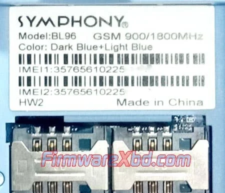 Symphony BL96 HW2 Flash File Without Password Download 6531E