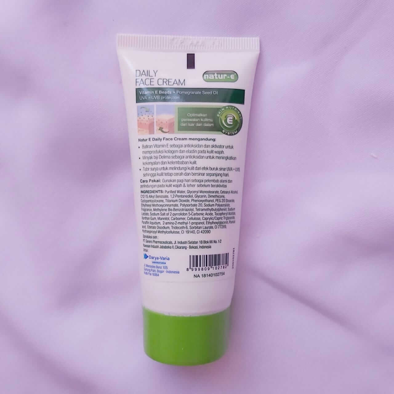Review Natur E Daily Face Cream Pelembab Drugstore Untuk 