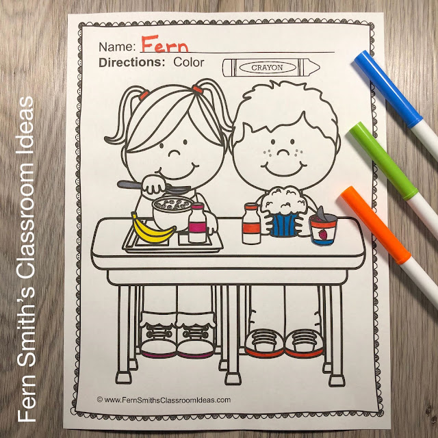 You will LOVE the 68 Back to School Coloring Pages that come in this Back to School coloring pages resource! #FernSmithsClassroomIdeas