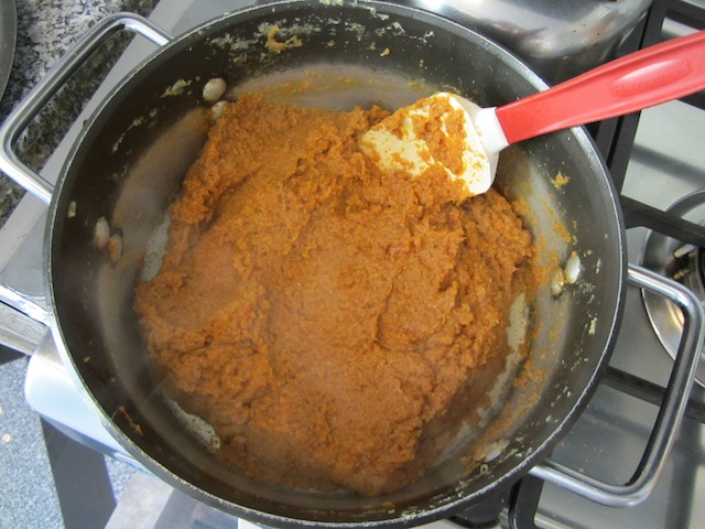 Food Lust People Love: This Burmese curry paste recipe is the base for all chicken, fish or vegetable curries, according to my Burmese friend, Ma Toe, an excellent cook. It makes enough for three pots of curry so you make it once and freeze the balance. A brilliantly efficient way of cooking.