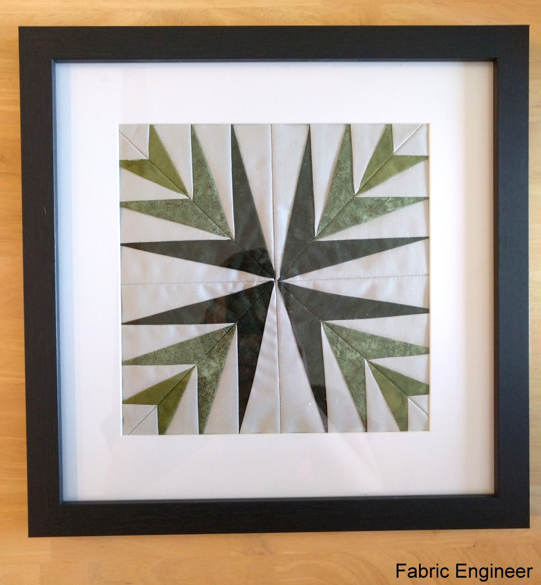 Fabric Engineer Framed quilt block