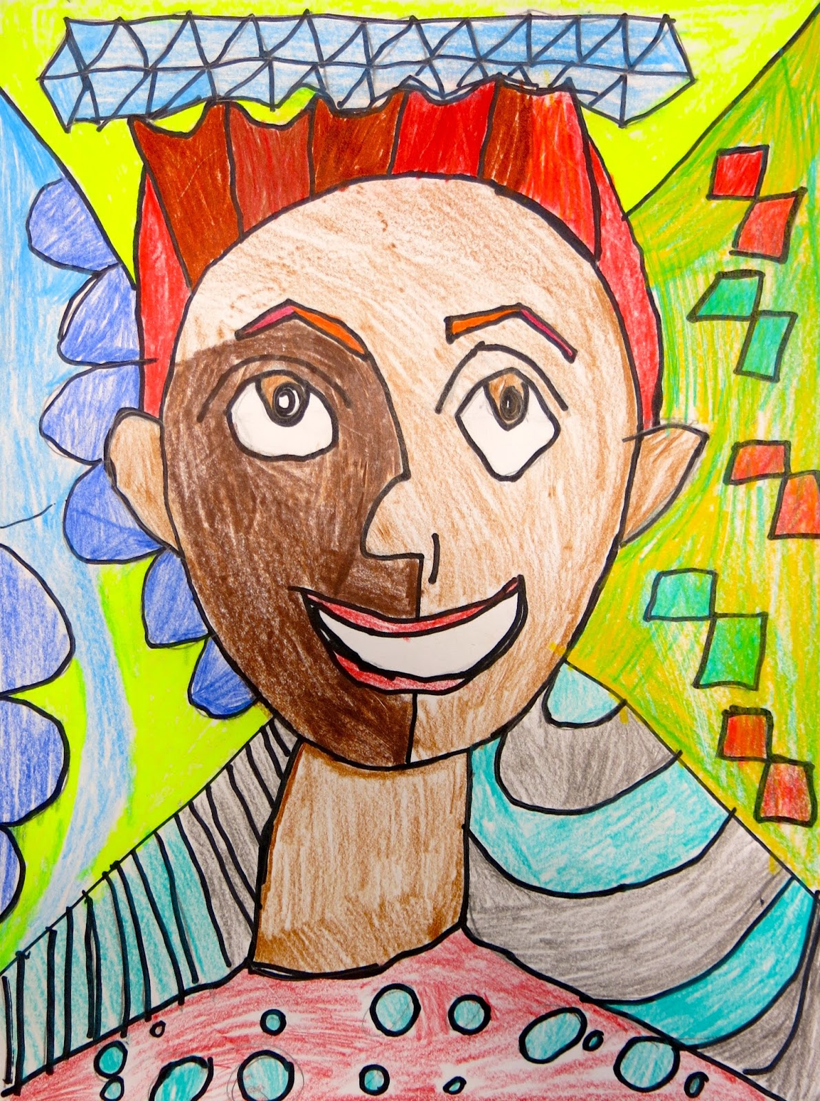 Cassie Stephens: In the Art Room: Romero Britto Inspired Selfies by Fourth