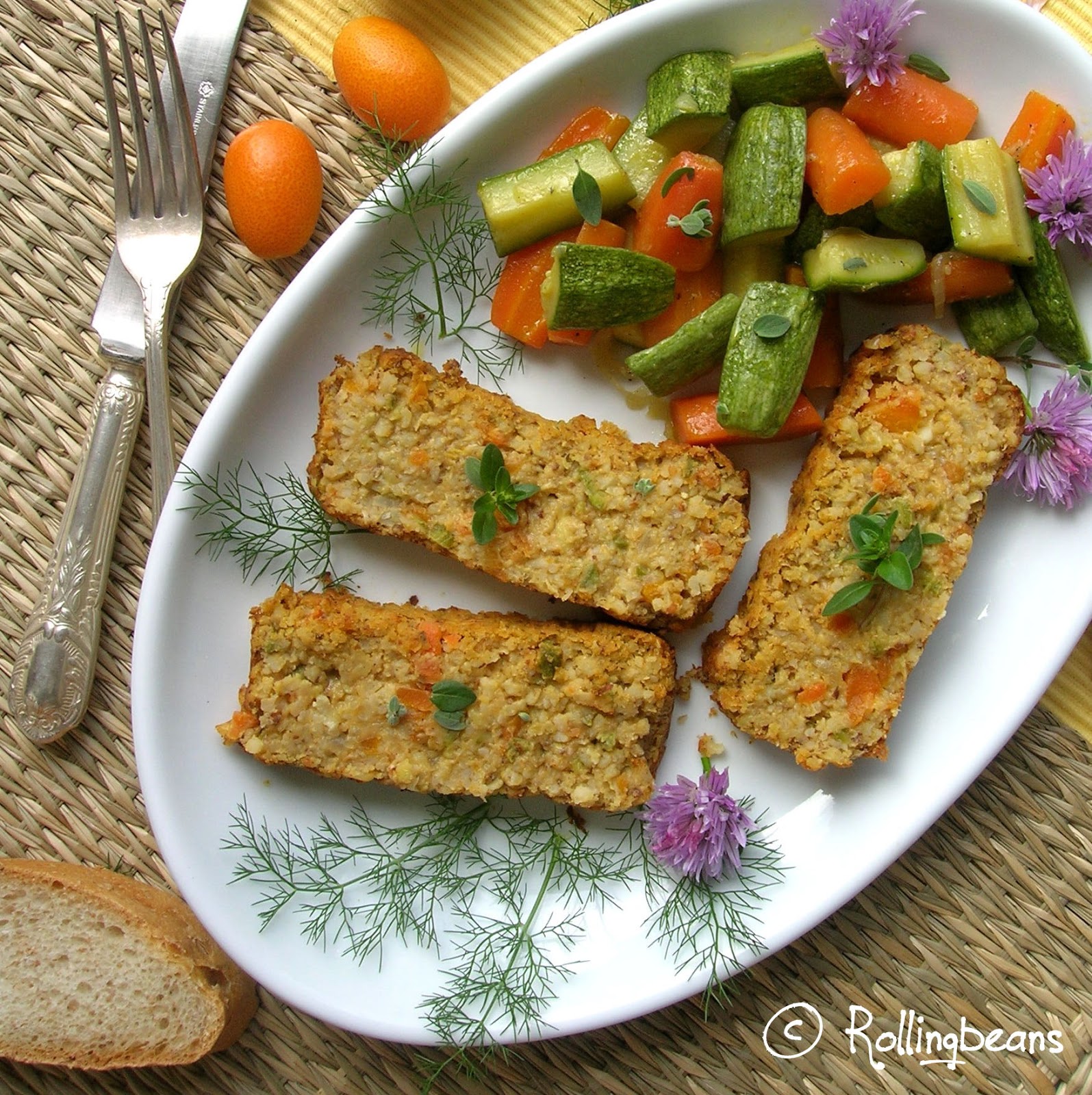 timballo di verdure e bulgur (vegan)