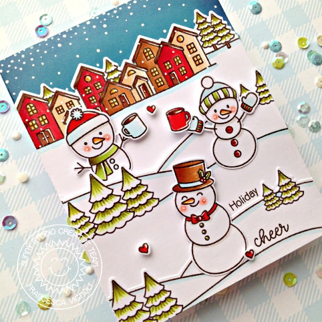 Sunny Studio Stamps: Scenic Route Feeling Frosty Winter Themed Holiday Card by Franci Vignoli Sunny Studio Stamps: Scenic Route Feeling Frosty Winter Themed Holiday Card by Franci Vignoli