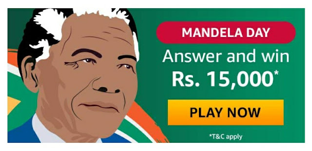 Mandela Day answer and stand a chance to win