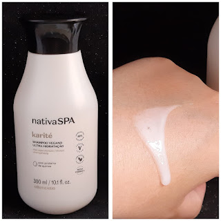 resenha Shampoo e Condicionador Karité Nativa Spa O Boticário dicas da tia textura shampoo