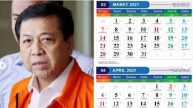 Viral Kalender 2021 Pakai Wajah Koruptor, Warganet: Belinya di Mana ya?