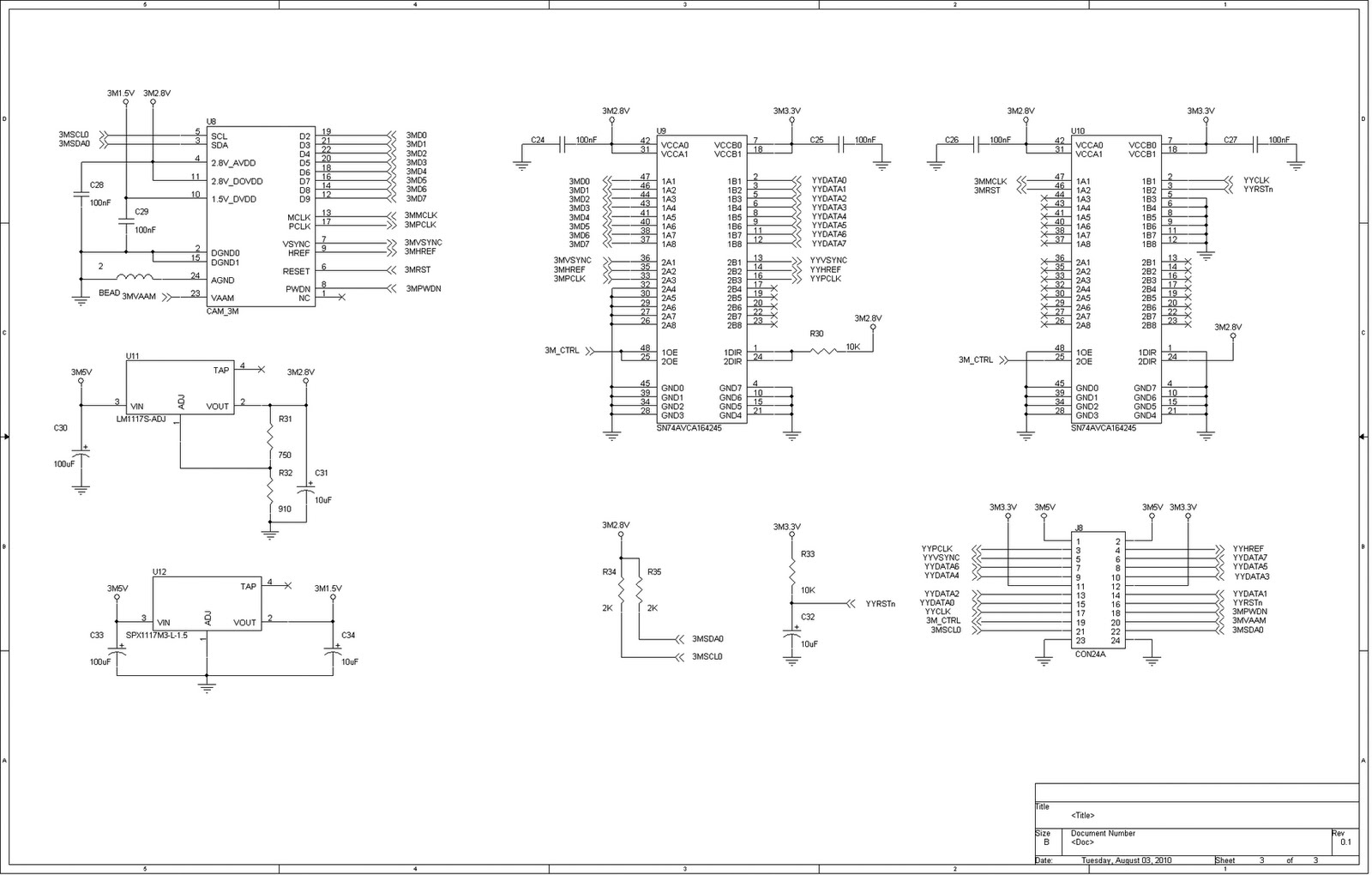 Welcome to Enkhbaatar's blog: Camera module schematics for 3M pixel