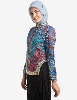 Koleksi Model Baju Batik Atasan Wanita Muslimah Modern Terbaru
