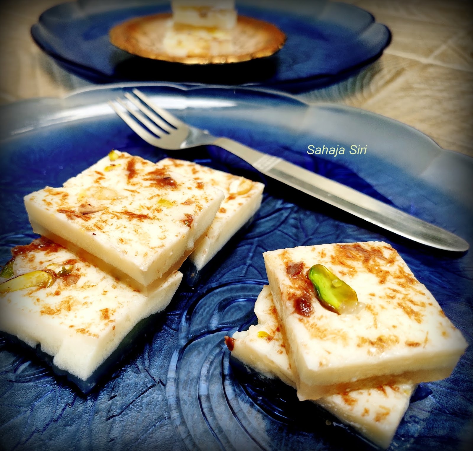 Milk pudding with china grass/ Gelatin free pudding recipe