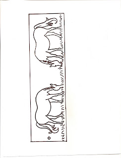 CRYSTAL CLEAR: Horse bookmark for kids to color