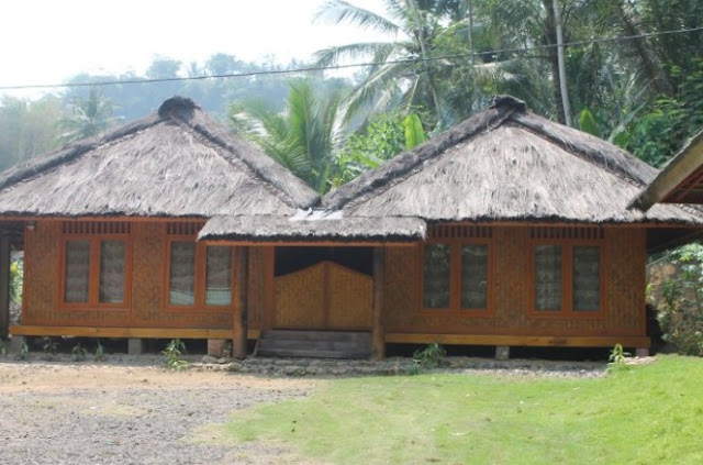 single floor house design in village