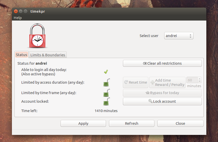 Parental Control App Timekpr (Fork) 0.3.6 Released With Ubuntu 16.04